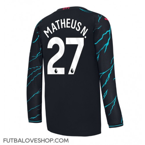 Dres Manchester City Matheus Nunes #27 Tretina 2023-24 Dlhy Rukáv